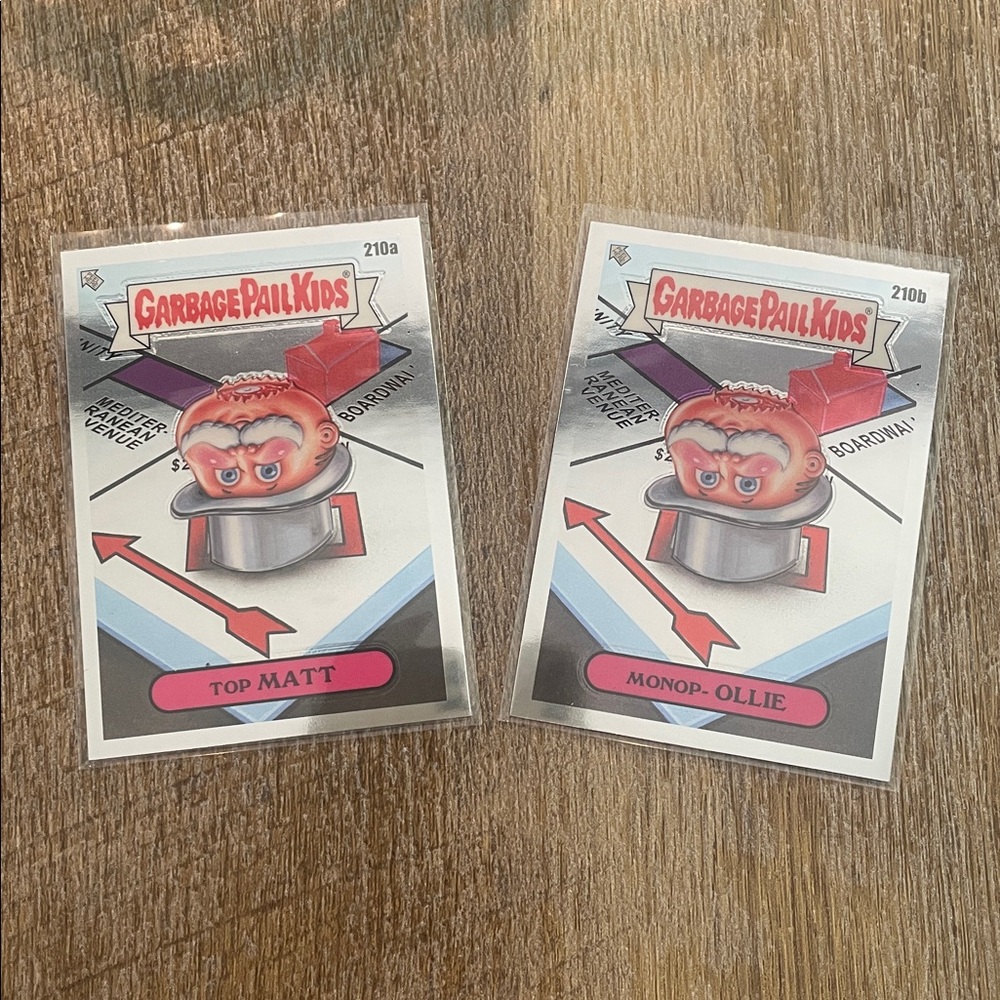 ✨10/$10✨ Garbage Pail Kids Chrome Series 5 Top Matt and Monop-Ollie 210a/210b